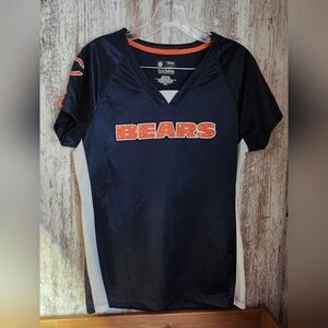 NFL Chicago Bears Football Women's Navy and Orange Jersey